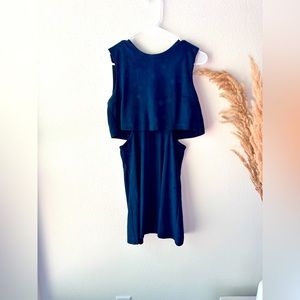 Navy Fashion Union dress with side cutouts, size XS / US 4.